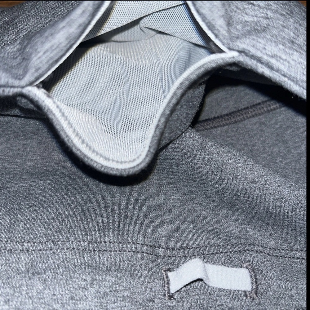 Athleta Rainier Heather Tight Grey Heather Legging Zip Up Pockets Reflective NWT - Picture 12 of 16